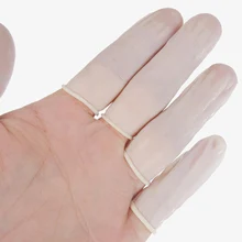 1 упаковка накладка на палец колпачок резиновый протектор пальцев одноразовые противоскользящие для ногтей SSwell