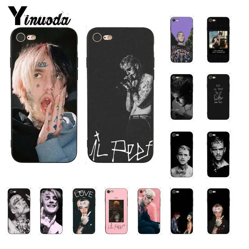 Yinuoda Lil Peep Lil Bo Peep Мягкий силиконовый чехол для телефона из ТПУ для iPhone 8 7 6 6S 6Plus X XS MAX 5 5S SE XR 10 11 11pro 11promax