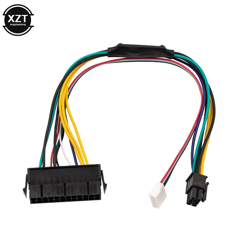 

New ATX 24pin to Motherboard 2-port 6pin adapter Power supply cable Cord for HP Z220 Z230 SFF Mainboard server Workstation 30cm