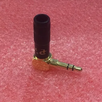 

2pcs palic pailiccs 90 Degree Jack 3.5 mm Headphone Plug Right Angle 3 Pole Stereo Audio Jack Connector for Cable Adapter