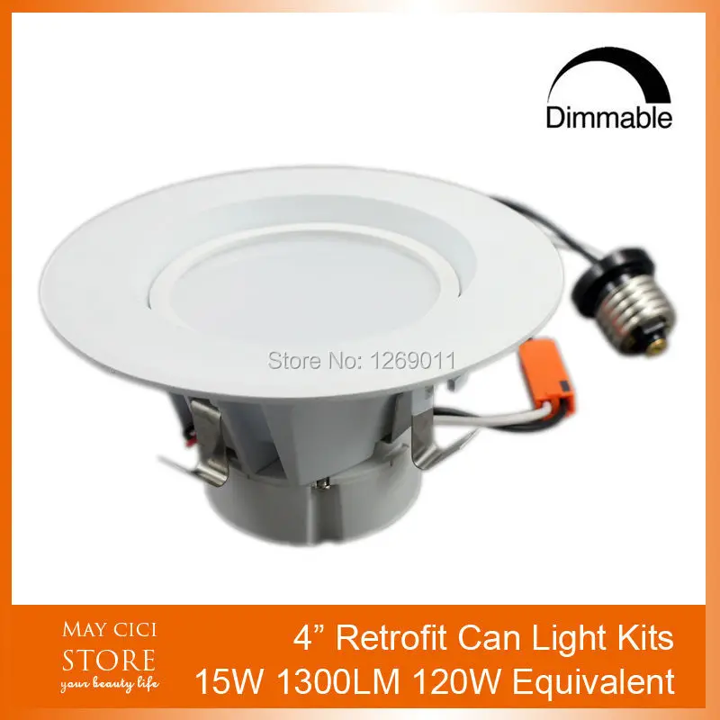 LED Can Light Retrofit for 4" Fixtures 15W 1300LM LED Can Light