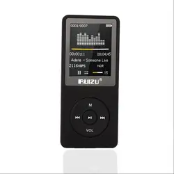 RUIZU 1,8 дюймов MP4 плеер HiFi видео карты памяти fm-радио E-Book Портативный 4 г