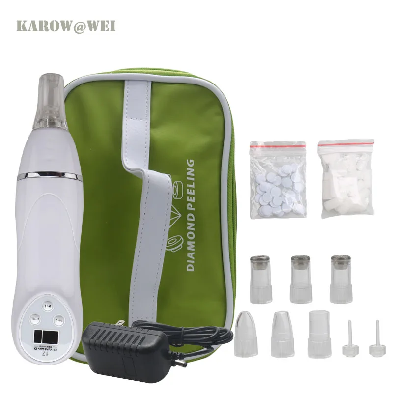 

Home Use Digital LCD Suction Pores Cleaner Dead Skin Acne Blackhead Vacuum Remover Diamond Dermabrasion Machine