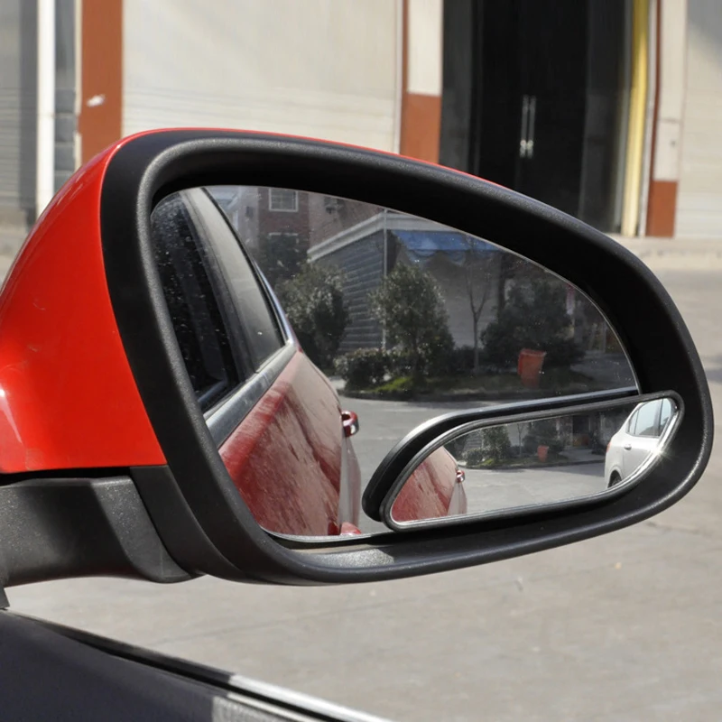 

YASOKRO Car Mirror Side View Blind Spot & Wide Mirror Stick on Auxiliary Angle Adjustable Auto Rear View Mirror