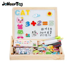 Jaheertoy Игрушки для маленьких детей монтессори игрушка платье изменение туалетный головоломки магнит рисунок Алфавит древесины