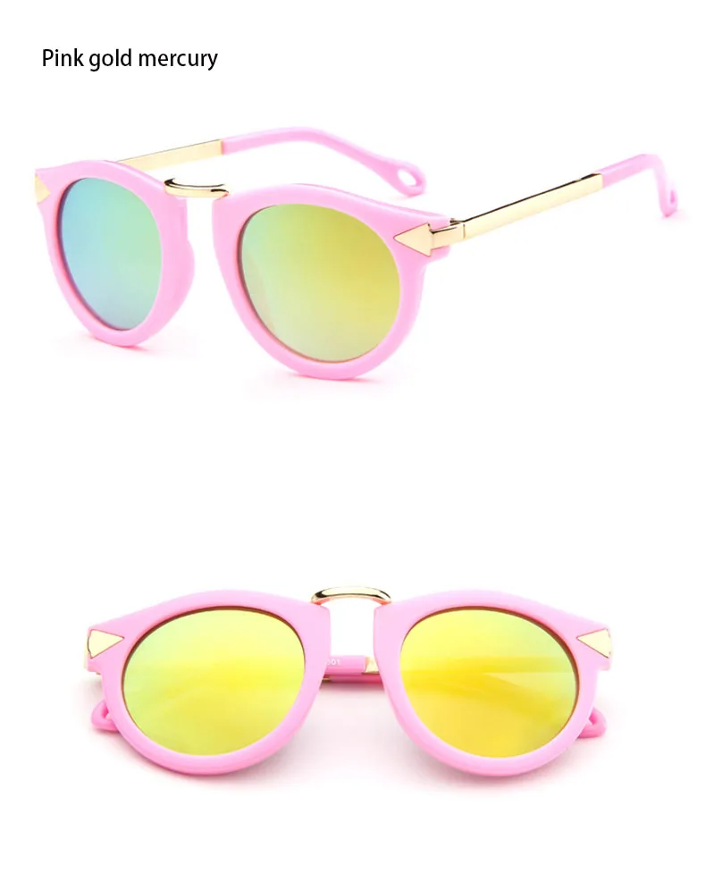 SO& EI модные детские солнцезащитные очки с металлической стрелкой для мальчиков и девочек, солнцезащитные очки, декоративные уличные солнцезащитные очки, солнцезащитные очки с защитой от солнца, UV400, Gafas