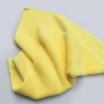 

380gsm Edgeless Microfiber Cloth No Top Edge Detailing Towel For Polishing Finishes Washing