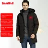 SNOWWOLF 2022 Men Winter Fishing Clothes Outdoor USB Infraded Heating Hooded Cotton Jacket Hiking Fishing Thermal Clothing Coat ► Photo 2/6