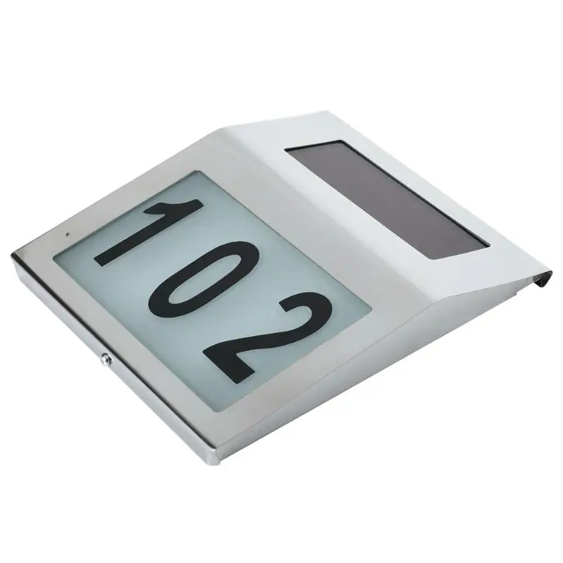 

LED Solar Light Powered Wall Mount 2 LED Lamp Home lamp Road Signs Number Digital LED lights Solar Outdoor Lights