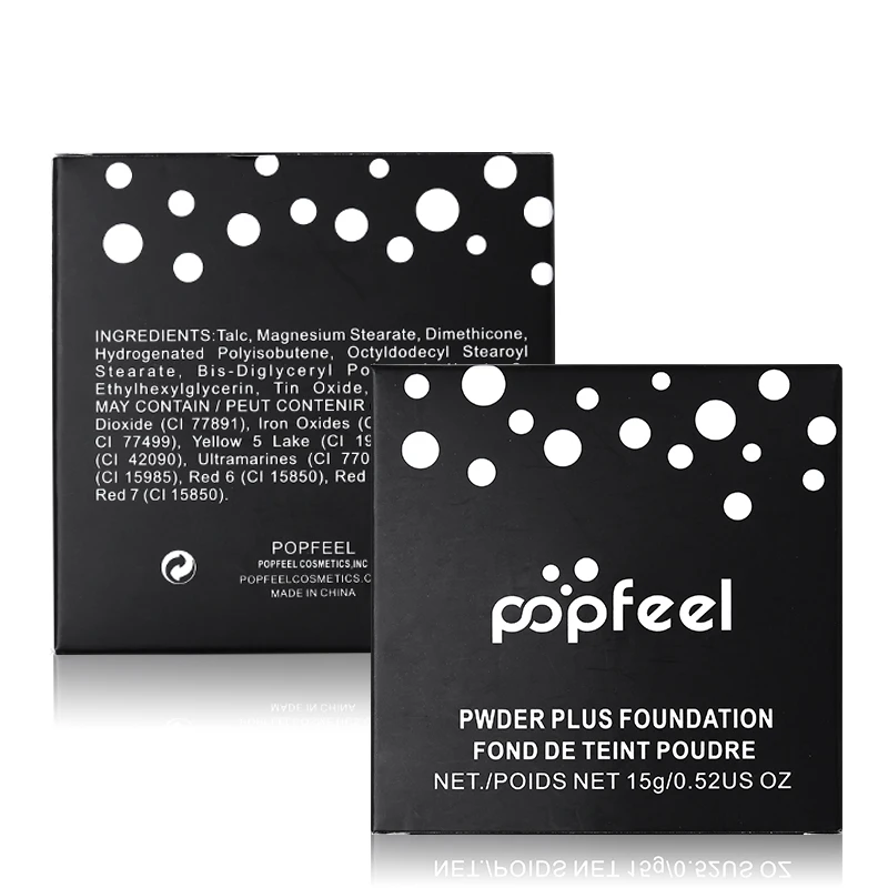 Popfeel, брендовая компактная матовая пудра для макияжа, минеральная, гладкая, для кожи, пудра, хайлайтер, бронзер, румяна, контур, набор