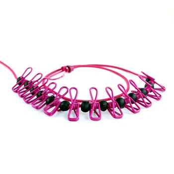 

Clothesline Rope With Clips Windproof Non-slip Elasticity Retractable For Outdoor Camping RT99
