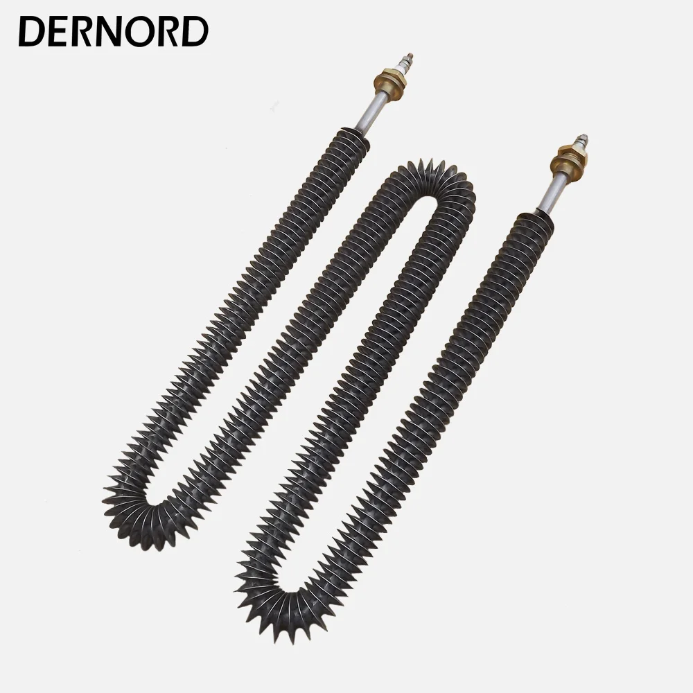 

220v 2000w Electric Finned Tubular Heater Air Heating Element with M12 Thread For Load Bank