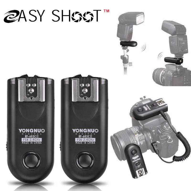 YONGNUO RF-603 II C1, RF603II 1    2   Canon 70D 60D 650D 700D 600D 550D 500D 450D 1100D 100D