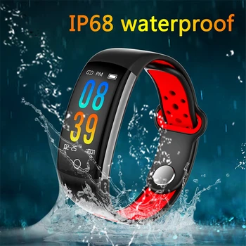 2019 CW15 Heart Rate Monitor Fitness Bracelet Smart Wristband Blood Pressure/Oxygen Smart Bracelet Q6 Band IP68 Waterproof Watch 5
