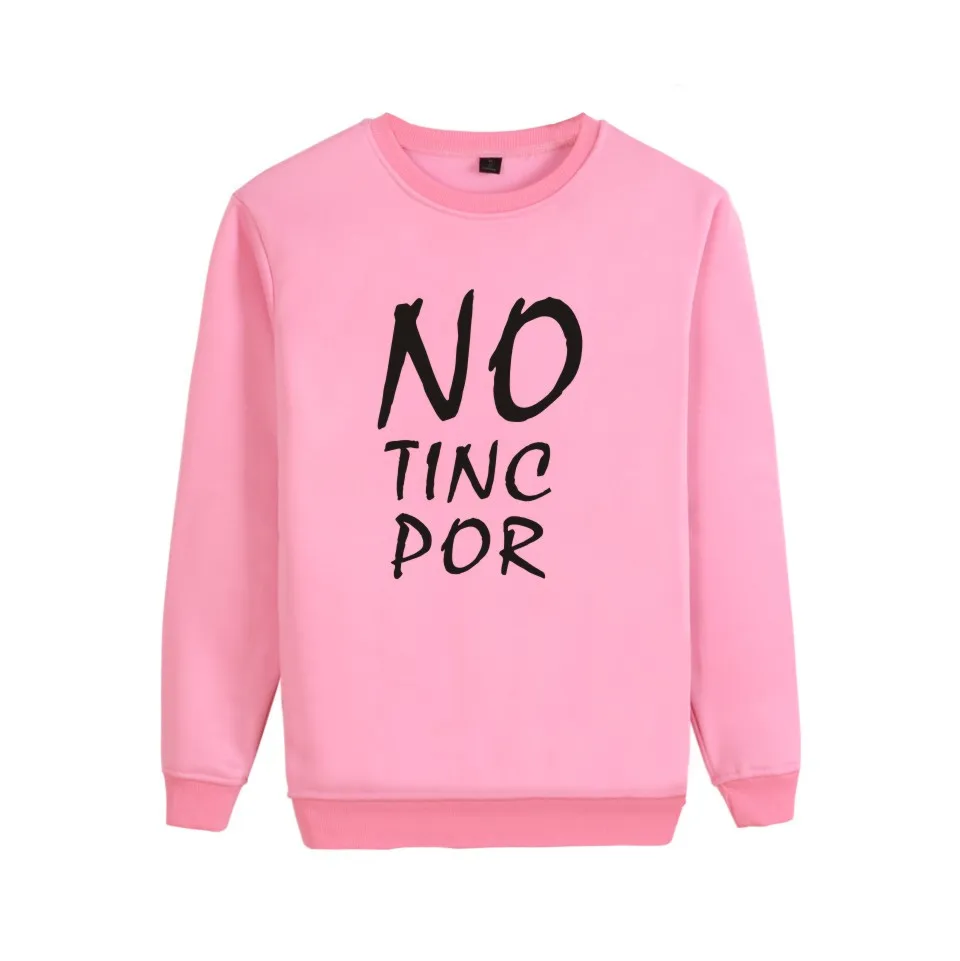 Women Hoodie WE ARE NOT AFRAID AGAINST TERRORISM Sweatshirt Men Clothing NO TINC POR Print Capless Sweatshirts Peace No War