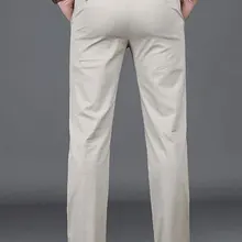 Летняя одежда мужские строгие брюки в стиле милитари мужские деловые Брюки Slim Fit высокое качество хлопковый костюм брюки человек