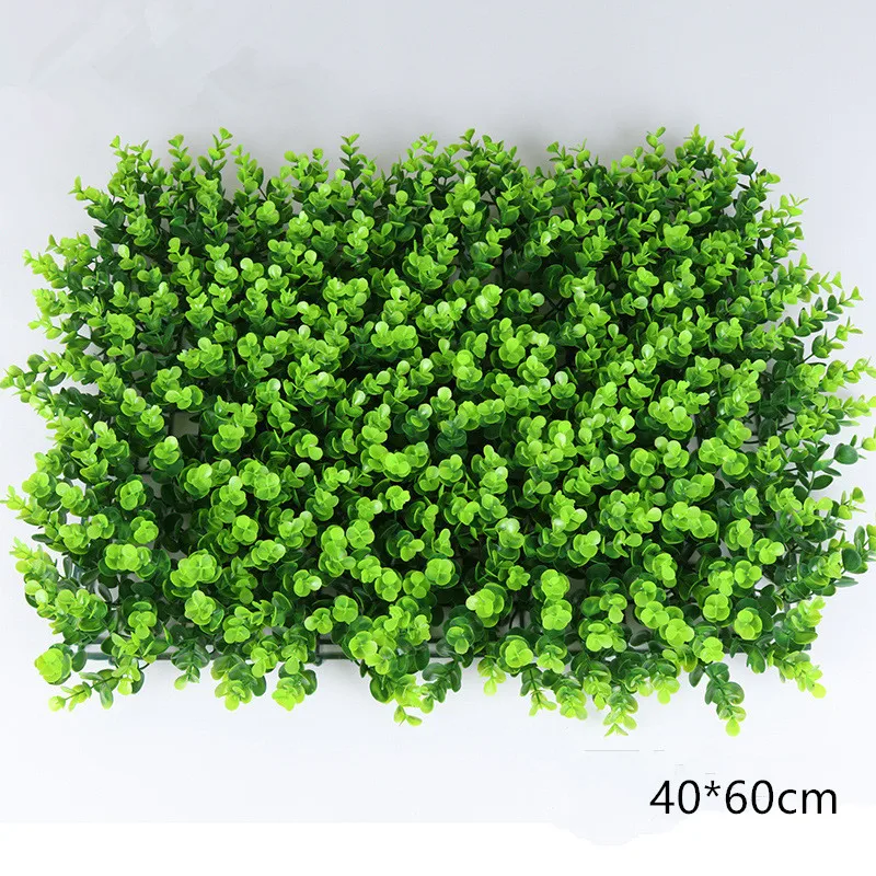 40*60 см искусственные растения зеленая трава стена эвкалипт с листом свадьба DIY отель магазин окно сад фон Декор Зеленая стена