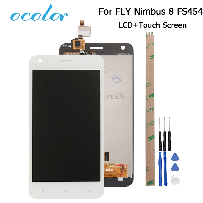 Ocolor 4 5 дюймов для FLY Nimbus 8 FS454 ЖК дисплей и сенсорный экран с рамкой дигитайзер