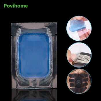 

16Pcs Replacement Fitness Gel Stickers Hydrogel Electrode Pad/Patch For EMS Muscle Training Massager ABS Abdominal Trainer D1915