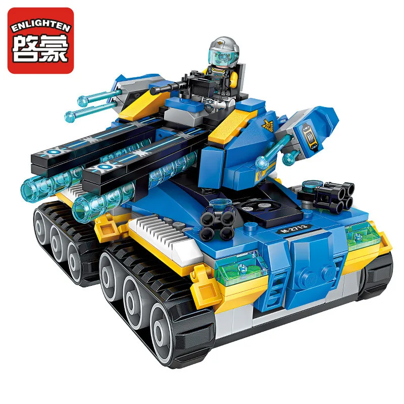 Enlighten 2713 строительный блок высокотехнологичная Эра Apocalypse Tank 4 фигурки 398 шт.