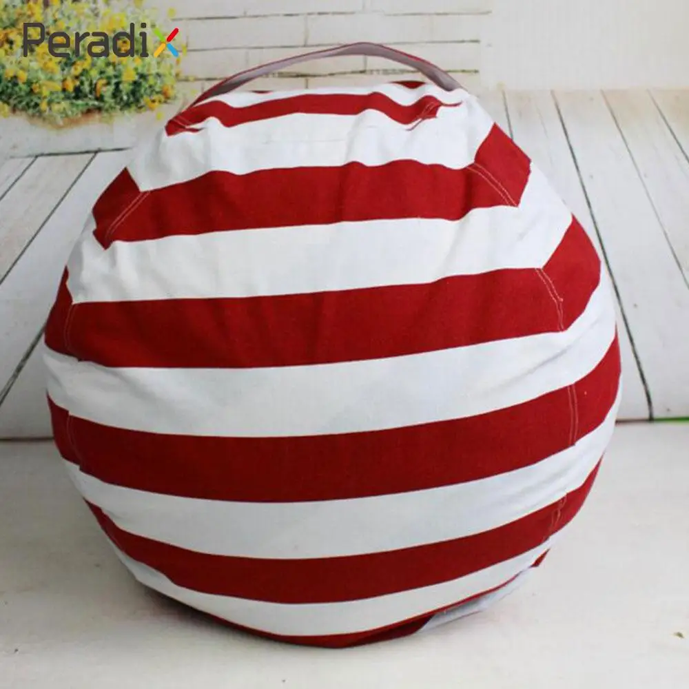 

Reclaim Space Stuffed Storage Bean Storage Bag Durable Useful Stripe Pouch Canvas Opp Packing Waterproof Holder Plush Backpacks