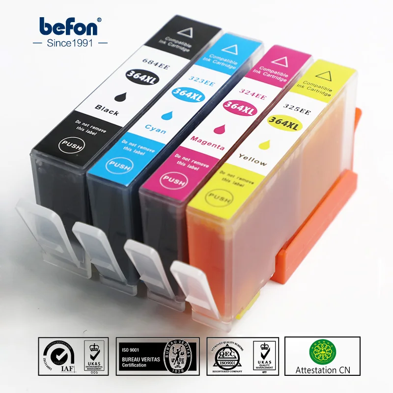 4 Ink Cartridges to unbrand Fits for 364XL Printers 