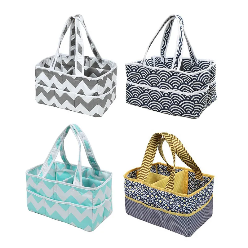 

Large Size Foldable Baby Diaper Caddy Organizer Diapers Wipes & Toys Portable Car Storage Basket Mummy Bags Stroller Bag