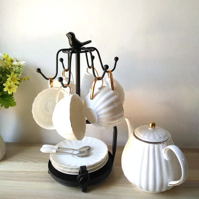 Железная подставка для чашек для британского послеобеденного чая, стаканы для хранения, держатель для органайзера