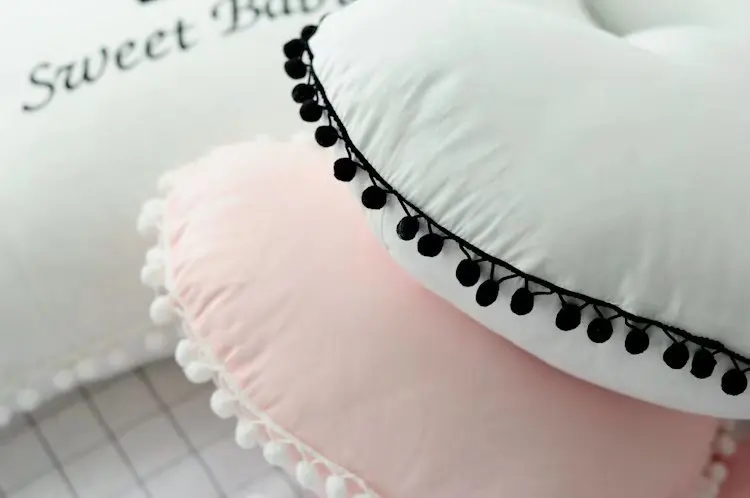 Подушка со звездами и сердечками, съемная и моющаяся декоративная подушка для дивана, детская комната, плюшевая мягкая игрушка