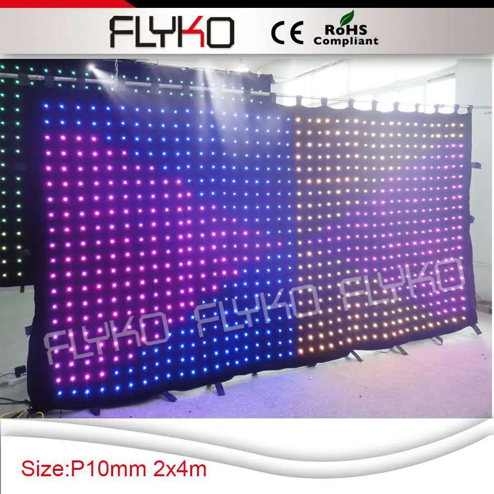 Free shipping LED Vision Curtain/Led Backdrop/Led Wedding Curtain/Led