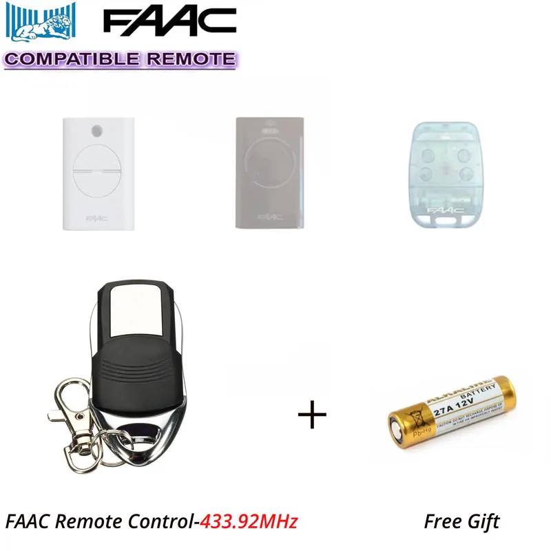 

FAAC XT2/XT4/TE4433H/787452/433LC Compatible Gate Door Opener Hand Remoet Controller