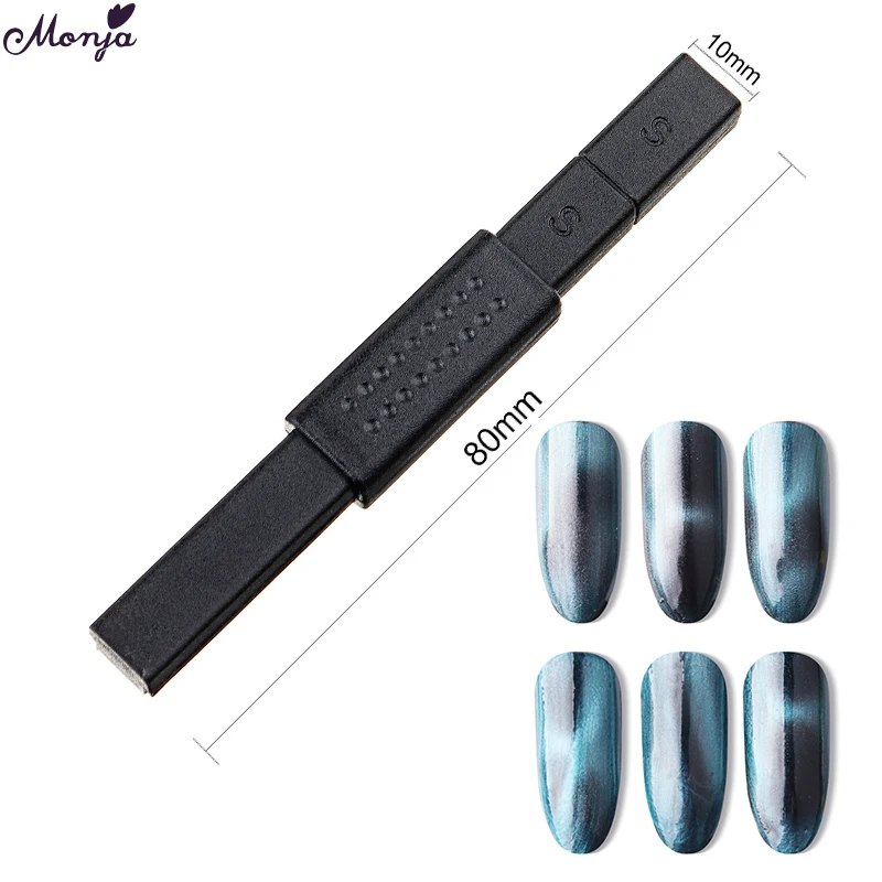 

Monja Double End Nail Art 3D Cat Eye Effect Strong Magnetic Stick Nail Polish Painting UV Lamp Gel Varnish Manicure Board Tools
