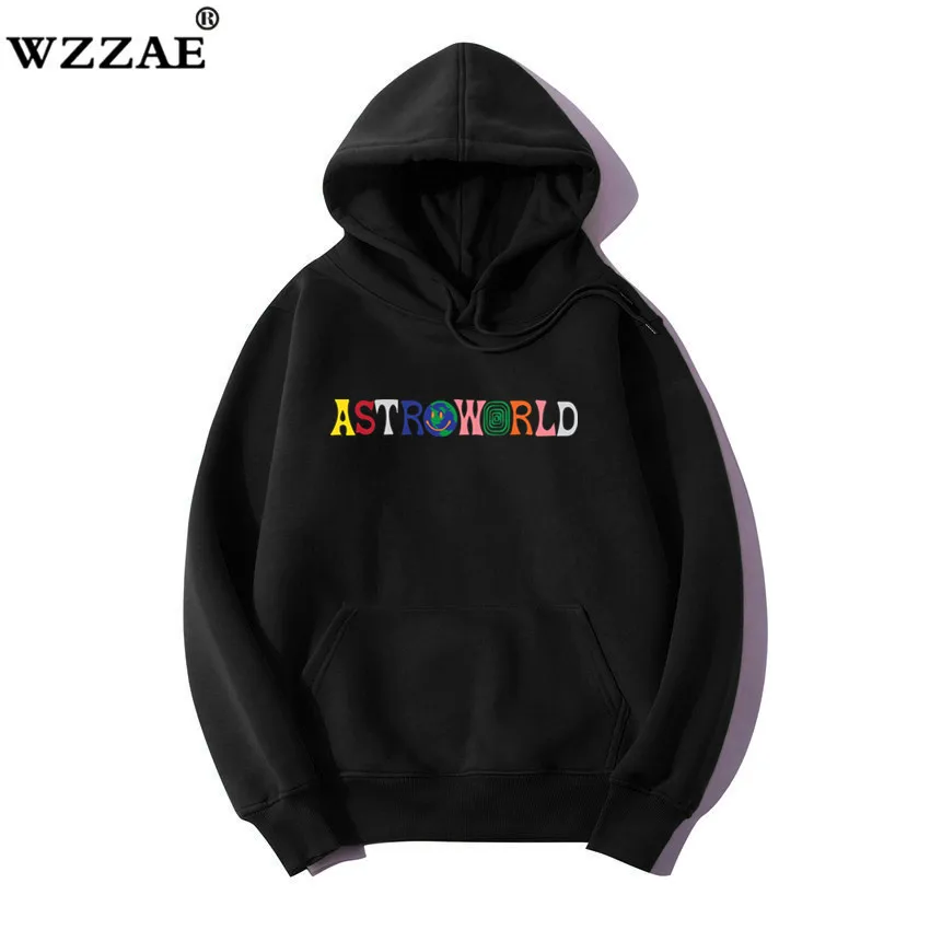 Трэвиса Скотта Astroworld WISH YOU WAS HERE вышитые радужные буквы для мужчин и женщин пуловер с капюшоном модная Толстовка в стиле хип-хоп