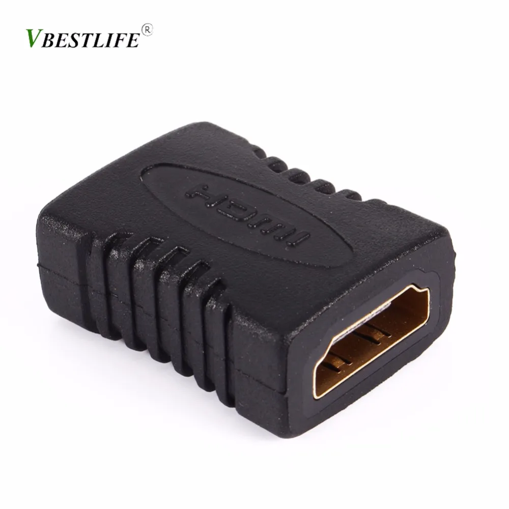 VBESTLIFE HDMI удлинитель кабеля адаптер 1080P HDTV F/F гнездо к гнезду Черный|female hdmi|hdmi extension