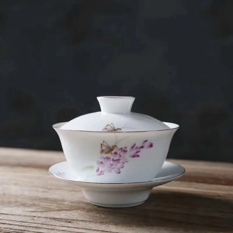  TANGPIN ceramic gaiwan with 4 cups a tea sets portable travel tea set drinkware