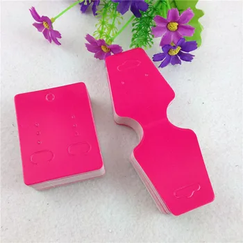 

200Pcs/Lot 12x4.5cm Multi Color Craft Paper Bracelet Necklace Earring Cards For Ladies Jewelry Accessories Display And Package