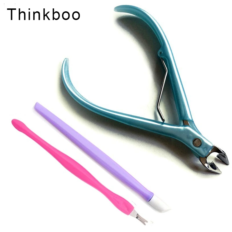 

3 pieces/set Plastic Nail Cuticle Spoon Pusher Remover Cutter Nipper Clipper Cut Set nail polish tools Nail Tools