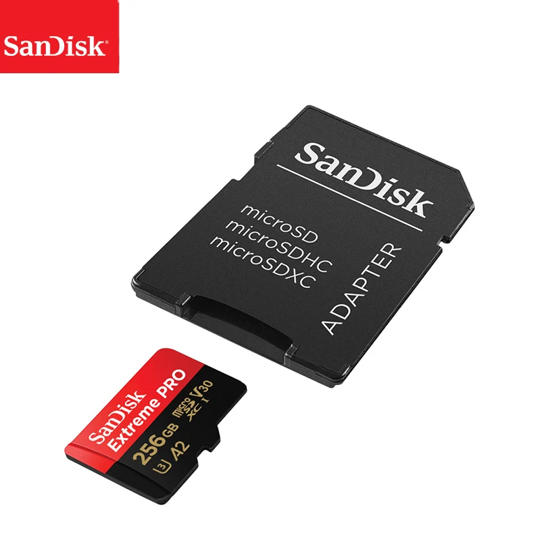 Карта памяти Sandisk Extreme Pro оригинальная карта Micro SD до 170 МБ/с./с A2 V30 U3 64 ГБ 128 256 TF с