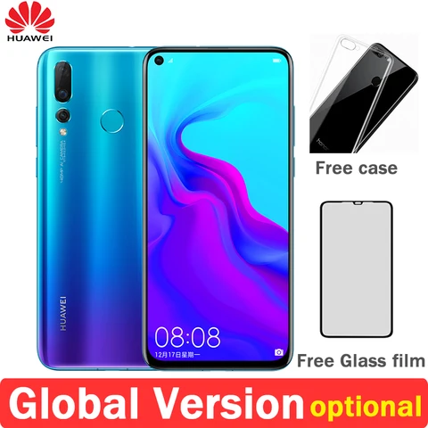 HUAWEI Nova Smartphone Android 9 0 kirin 970 Octa Core FingerPrint camera 6 4 inch 4 Cameras 3750 mAh Cell Phone