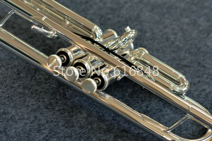 Unbranded Can Customizable Bb Trumpet Instrument Brand Quality Brass Tube Silver Plated Surface With Case Mouthpiece