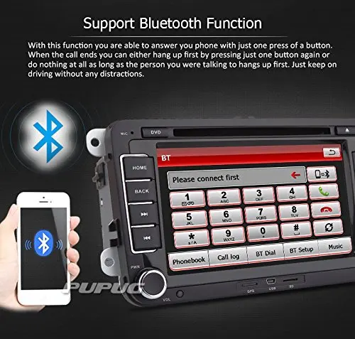 Cheap 7inch Car Video Stereo Car DVD Player GPS Navigation Support SUBwoofer Bluetooth FM/AM Radio Steering wheel special for CANBUS 3