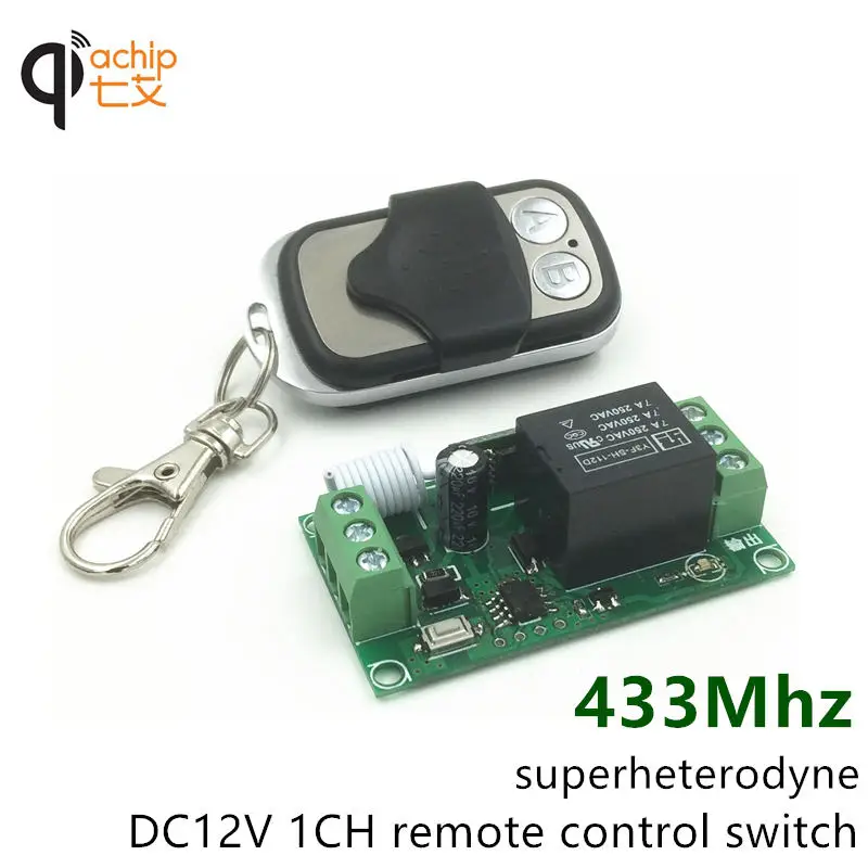 433 МГц Универсальный Беспроводной Пульт Дистанционного Управления DC12V 1ch