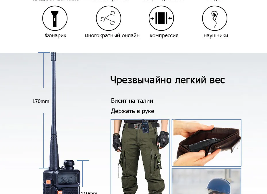 2 шт. baofeng уф-5r Walkie Talkie рации 128 Dual Band UHF& VHF 136-174 МГц и 400-520 МГц Baofeng УФ-5R портативна Рация 5 Вт Двухстороннее радио для рации рация баофенг uv-5r