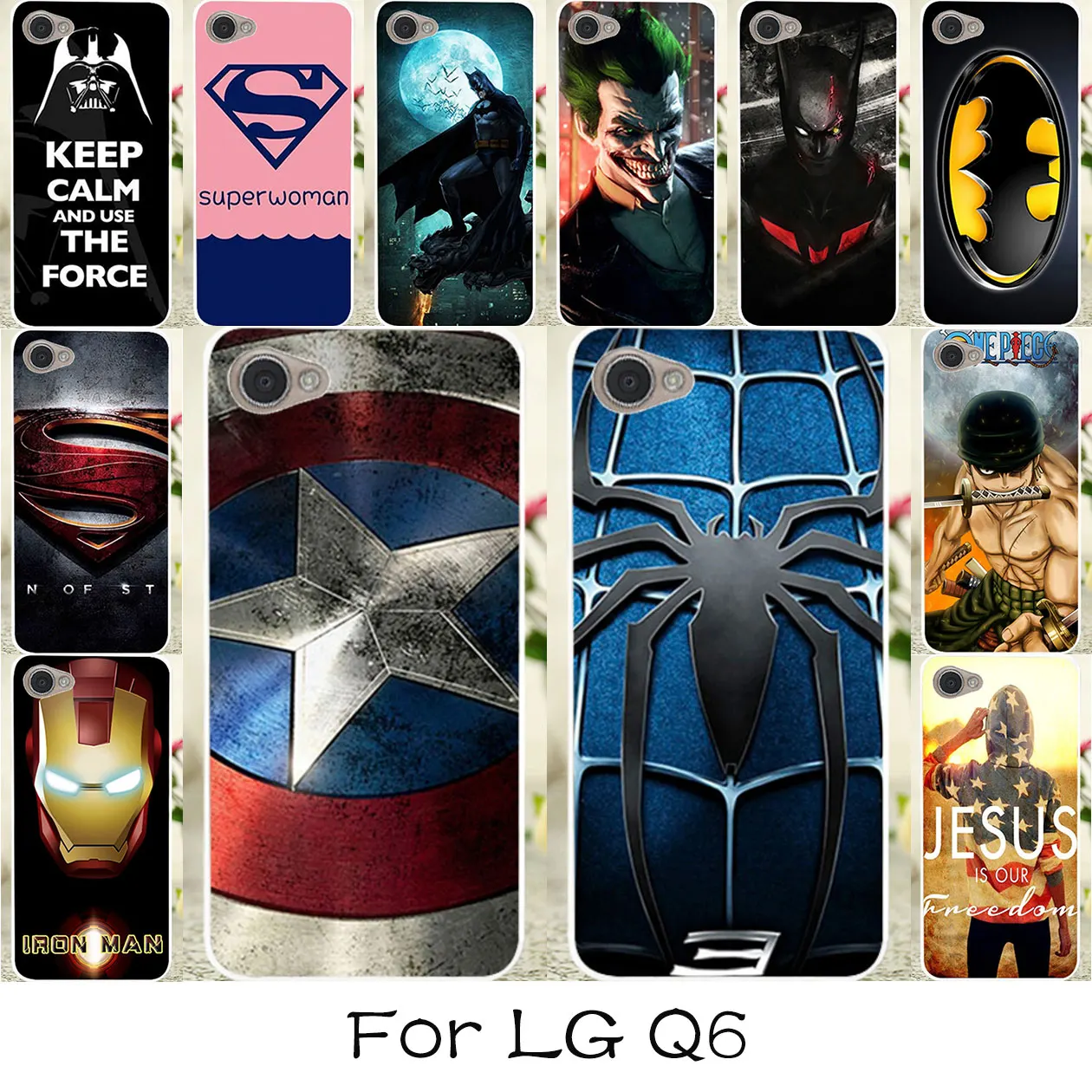 

TAOYUNXI Phone Case For LG Q6 Case Silicone Plastic Captain American Batman Cover For LG Q6a LG Q6 Plus M700AN X600 Covers Skin