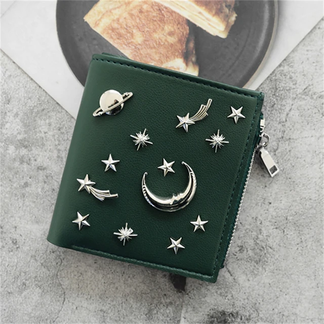 WESTERN AUSPICIOUS Wallet Women Newest Pink Green Gray Black Blue Female Wallet Zipper Fashion Sequined Lady Purse Card Holder