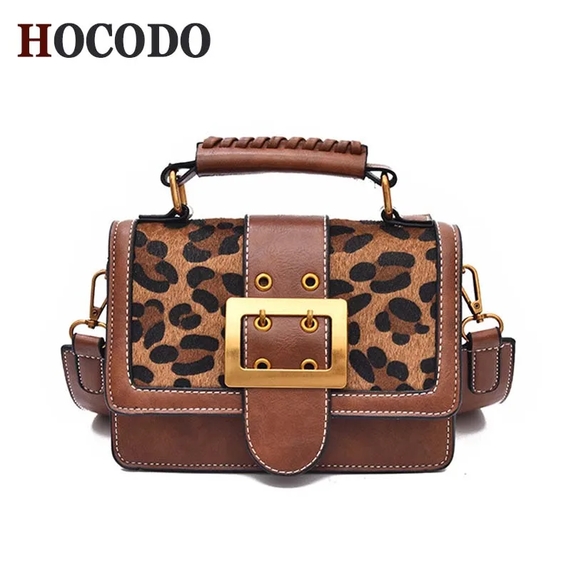 HOCODO модные сексуальные женские сумки на плечо качественные кожаные леопардовые сумки через плечо женские сумки для женщин Bolsa