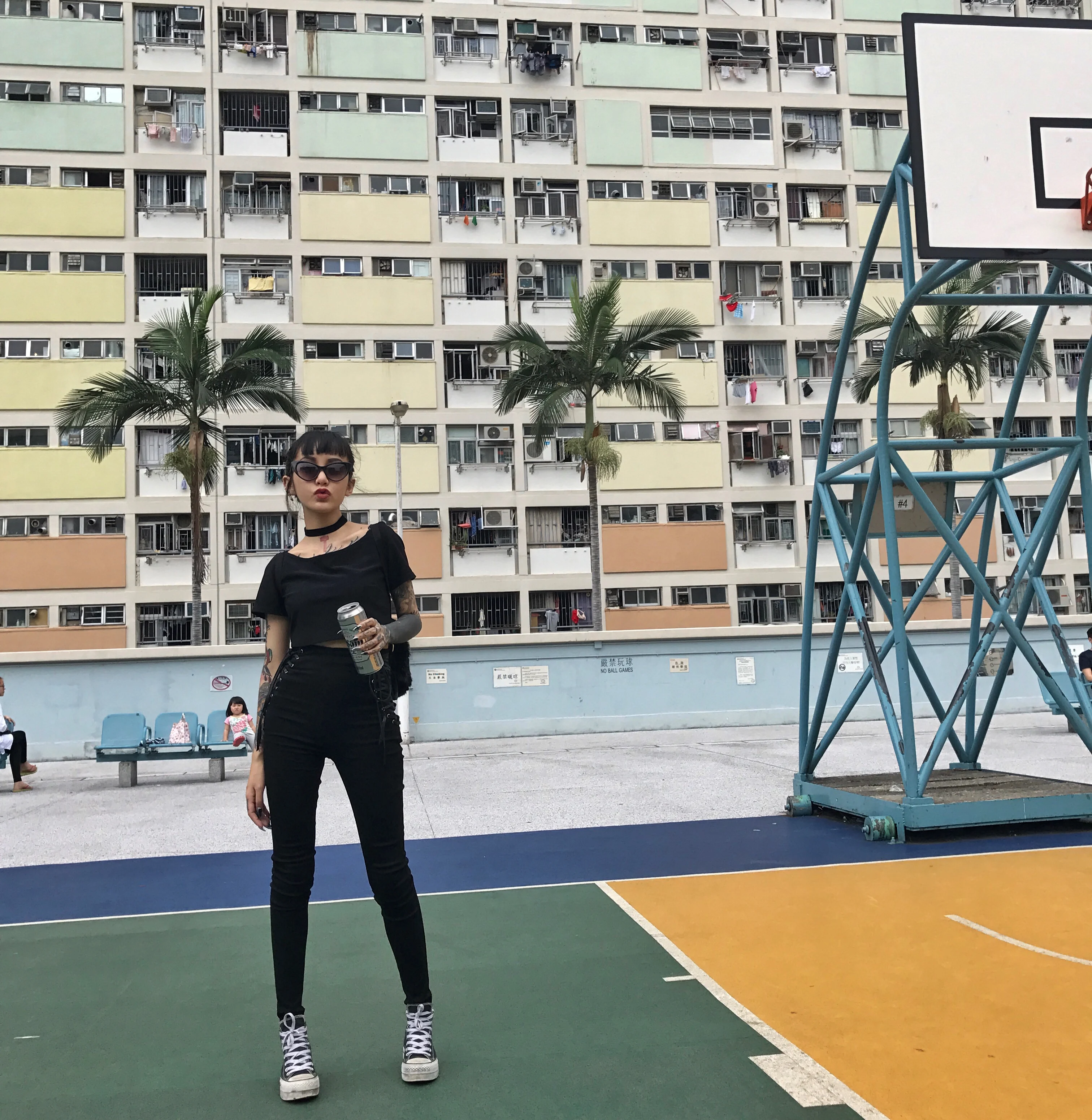 Buy Punk Harajuku High Waist Side Straps Bow Drawstring Pencil Pants Stretch Women Black Pants