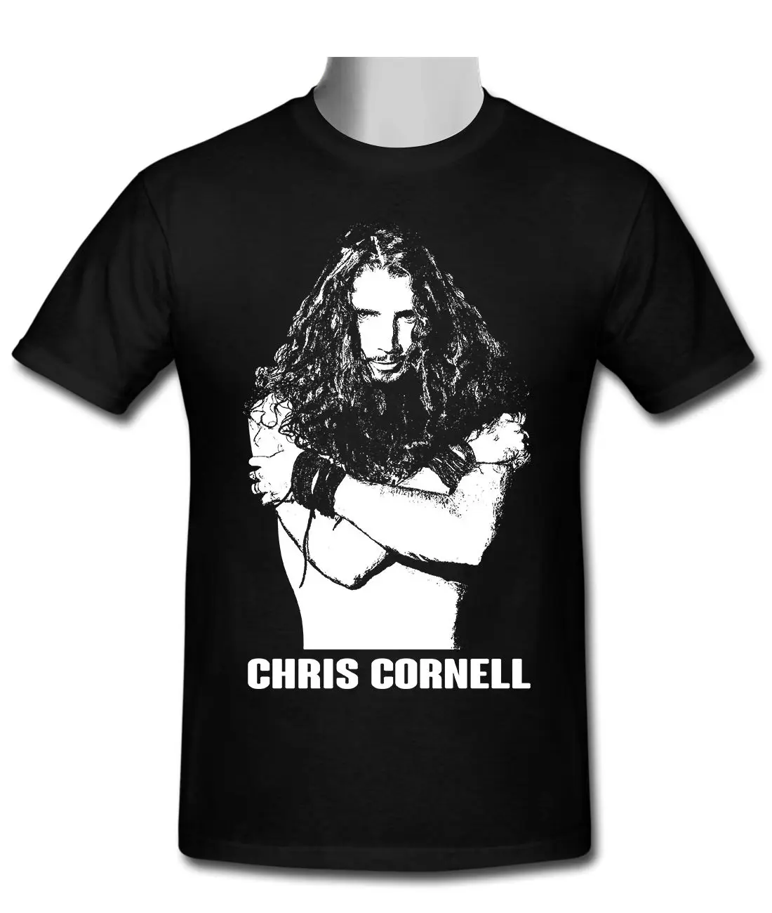 Gildan Новая Черная футболка R.I.P Chris cornell tribute Gildan Размер s до 2XL