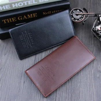 

Commerce Double Bi fold Men Clutch Bags PU Leather Men's Wallet Men Handy Bag Male Long Wallets Man Purses Mltifunction Wallets