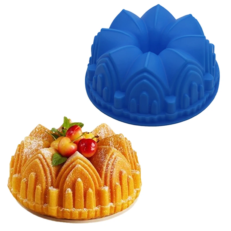Форма для выпечки Moule a gateau большая силиконовая форма торта в форме короны